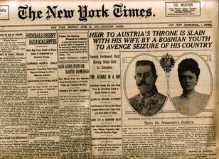 Headline of New York Times June 29 1914
